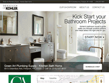 Tablet Screenshot of greenartkitchenbathhomefreeport.com